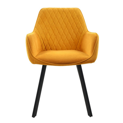 Set van 2 fauteuils geel