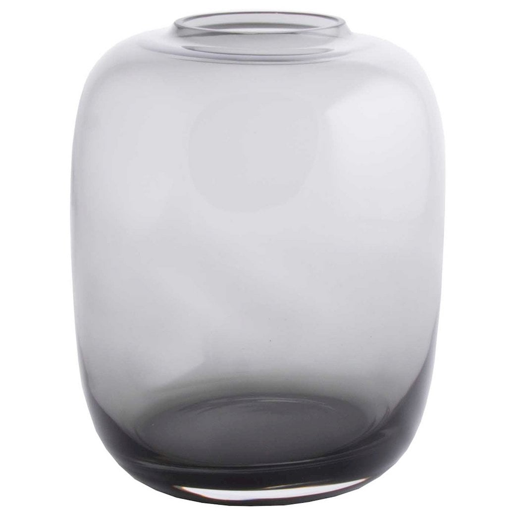 Vaas glas Artic grey Ø17xH24 cm