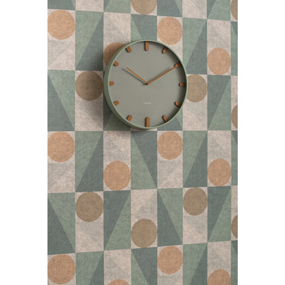 Wandklok Grace metaal hout 30 cm