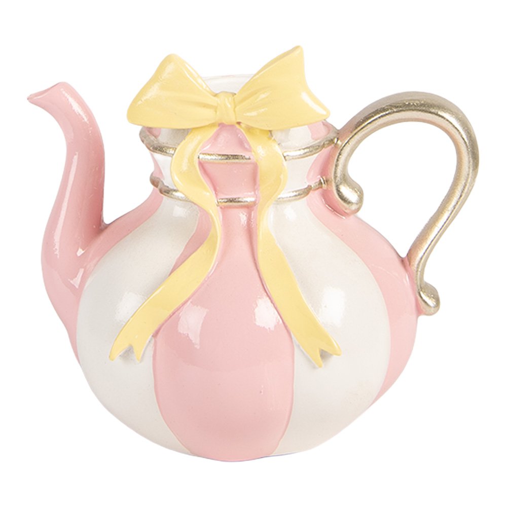 Candle Holder Teapot 13x10x11 cm Pink Plastic