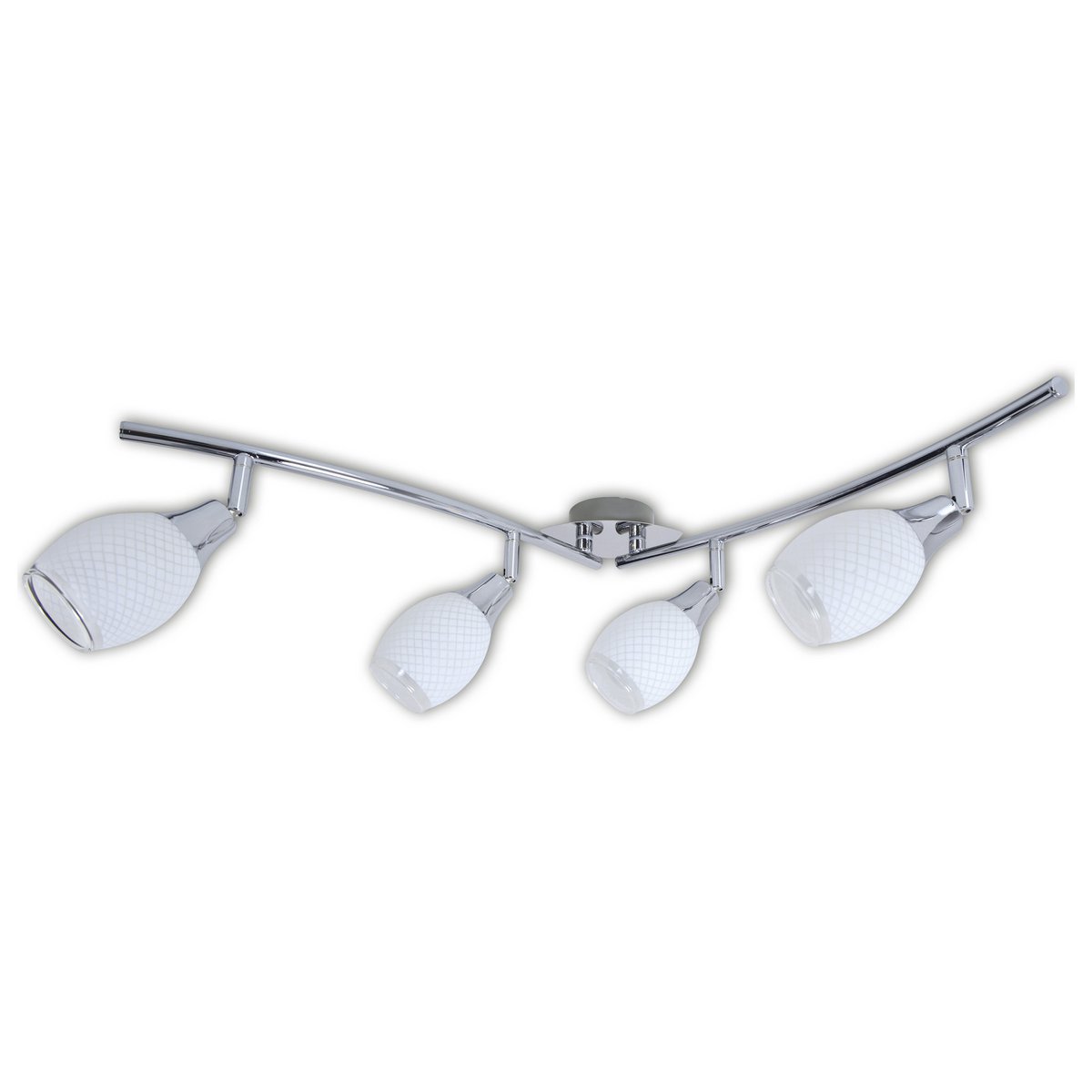 Plafondrail Rome 81 cm chroom 4x E14 LED