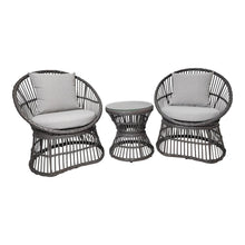 Natal Lounge Set Rattan Grey Including Cushions Outdoor