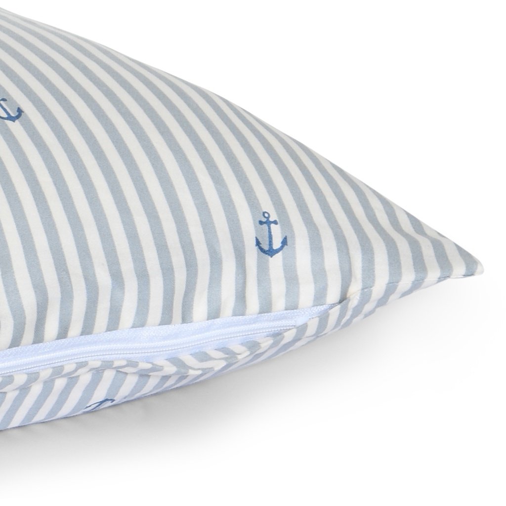 Baby beddengoed 70x100 cm satijnkatoen stripe-anchor