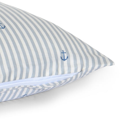 Baby beddengoed 70x100 cm satijnkatoen stripe-anchor