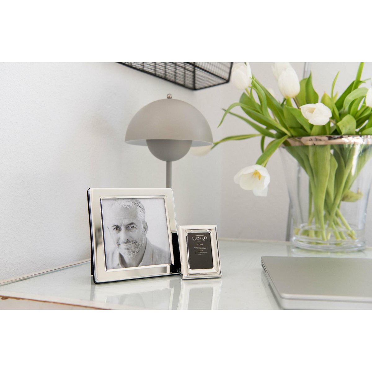 Fotolijst set van 3 4x6 cm verzilverd