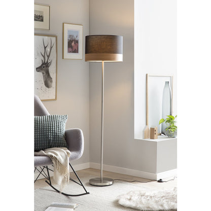 Floor lamp round black Ø 38 cm