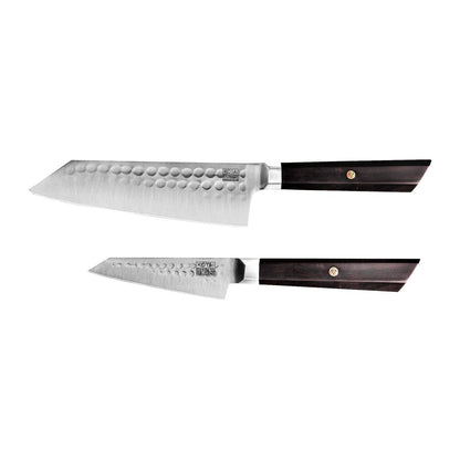 Messenset Bunka 2 stuks schilmes santoku Japans staal
