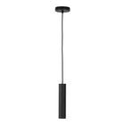 Hanglamp staal zwart 6x6x28 cm