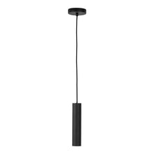 Hanglamp staal zwart 6x6x28 cm