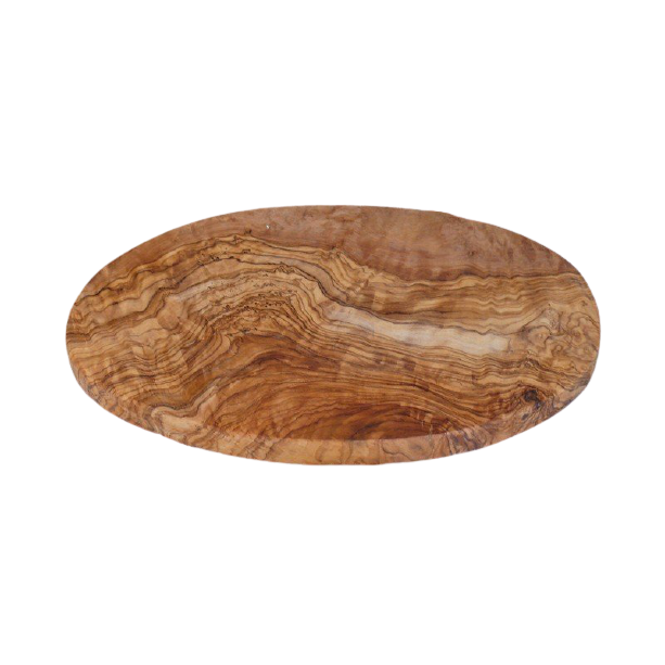 Ontbijtplank ovaal 24 cm olijfhout