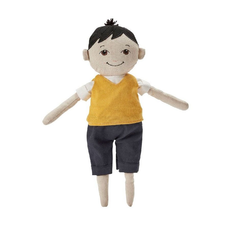 Stoffen pop Pierre 37 cm met extra outfit