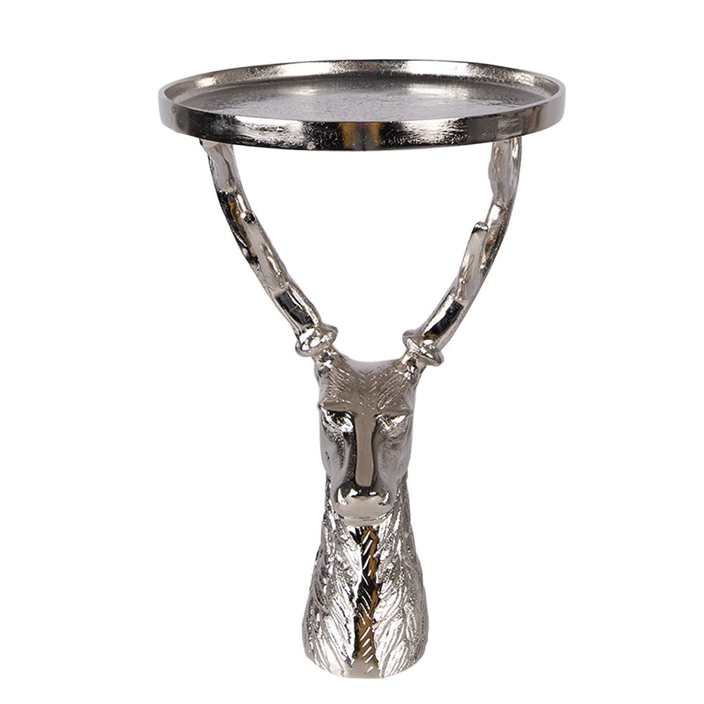 Decoratieschaal Ø 25x38 cm zilver aluminium