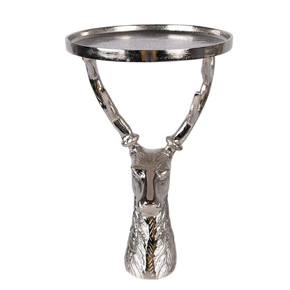 Decoratieschaal Ø 25x38 cm zilver aluminium