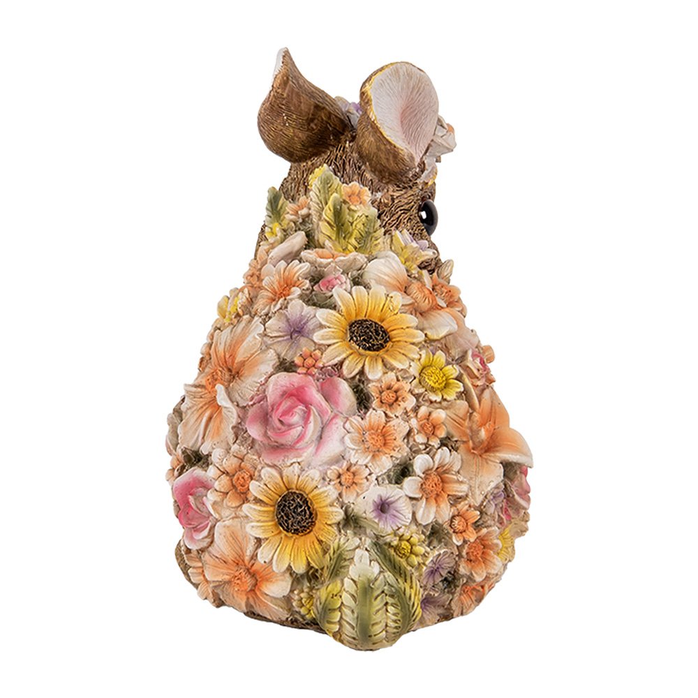 Decoratie Beeld Konijn 19x12x18 cm Beige Kunststof