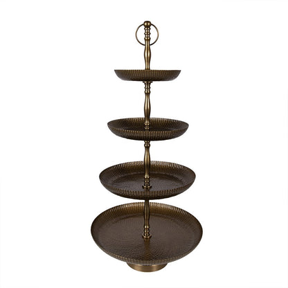Etagère Ø 37x79 cm Goudkleurig Aluminium
