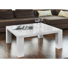 Salontafel 90x90x40 cm wit hoogglans MDF