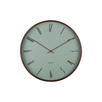 Wandklok Scandia donkerhout 30 cm