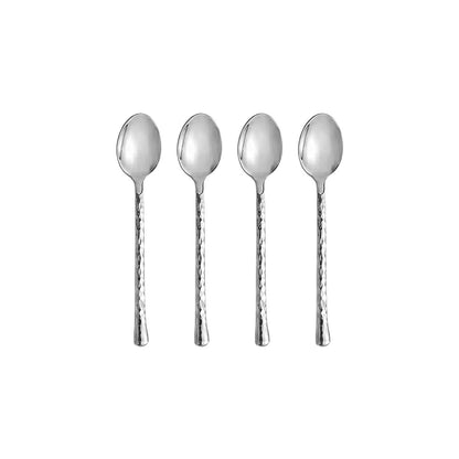 Dessertlepels 4 stuks roestvrij staal zilver