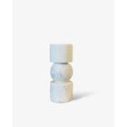 CANDLE HOLDER | MARBLE | WHITE S H19.5cm*W8cm D 8cm