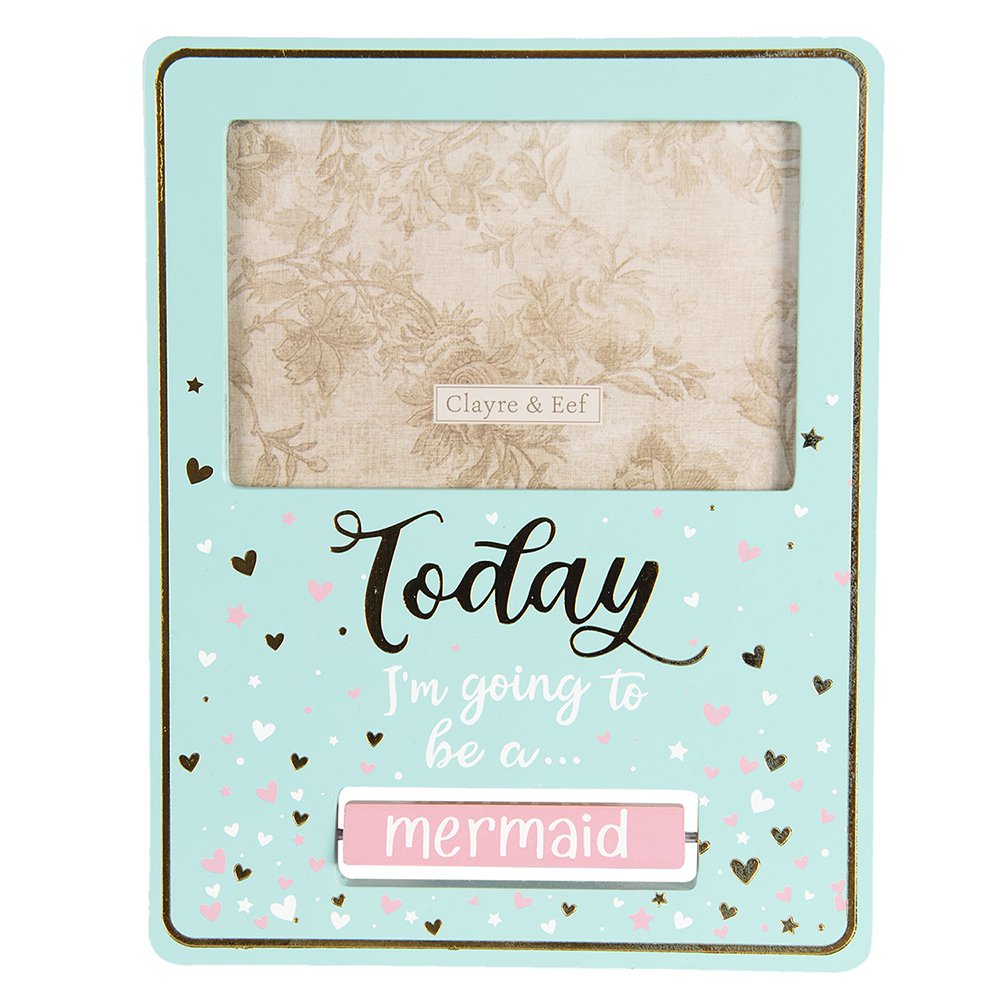 Photo frame 15x10 cm Turquoise Wood Picture Frame