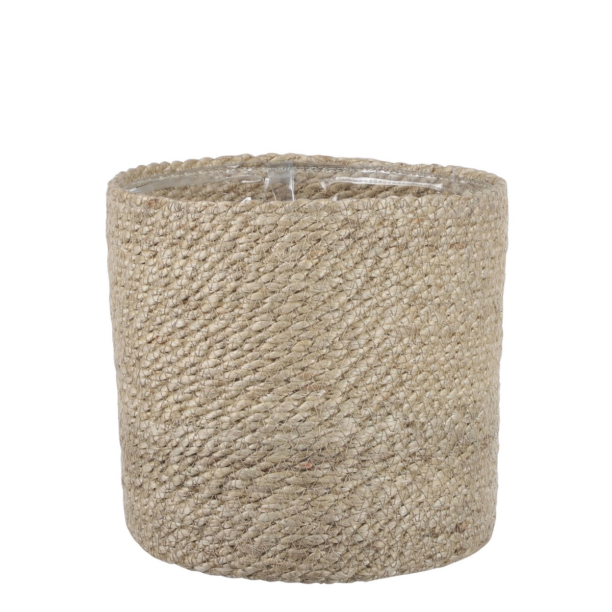 Plantenmand jute 20x20 cm crème