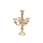 Kroonluchter 5 lichten amber H35cm