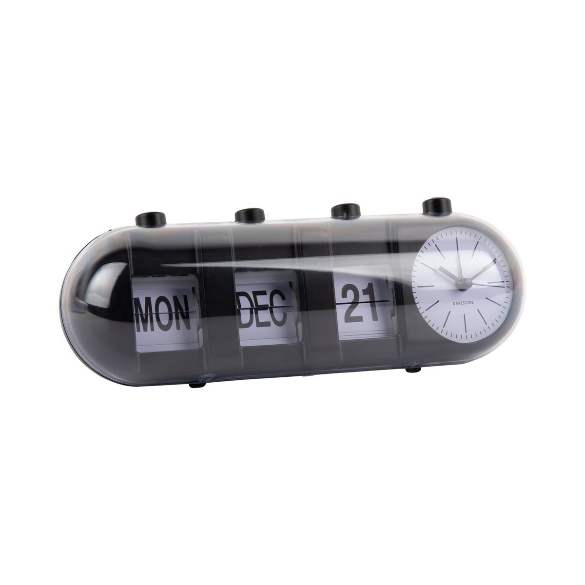 Alarm Clock Retro Tube Calendar Flip