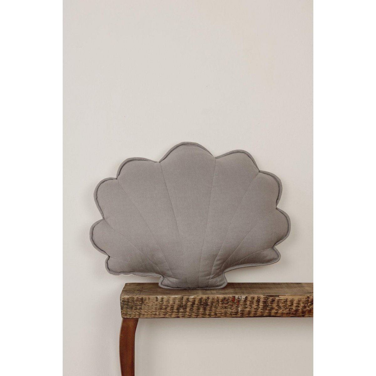 "Gray" linnen shell -kussen