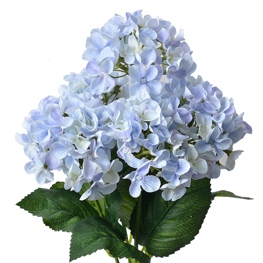 Kunstbloem Hortensia 45 cm paars kunststof