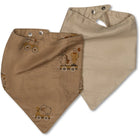 Villads bib 2-pack-carnival train/natural