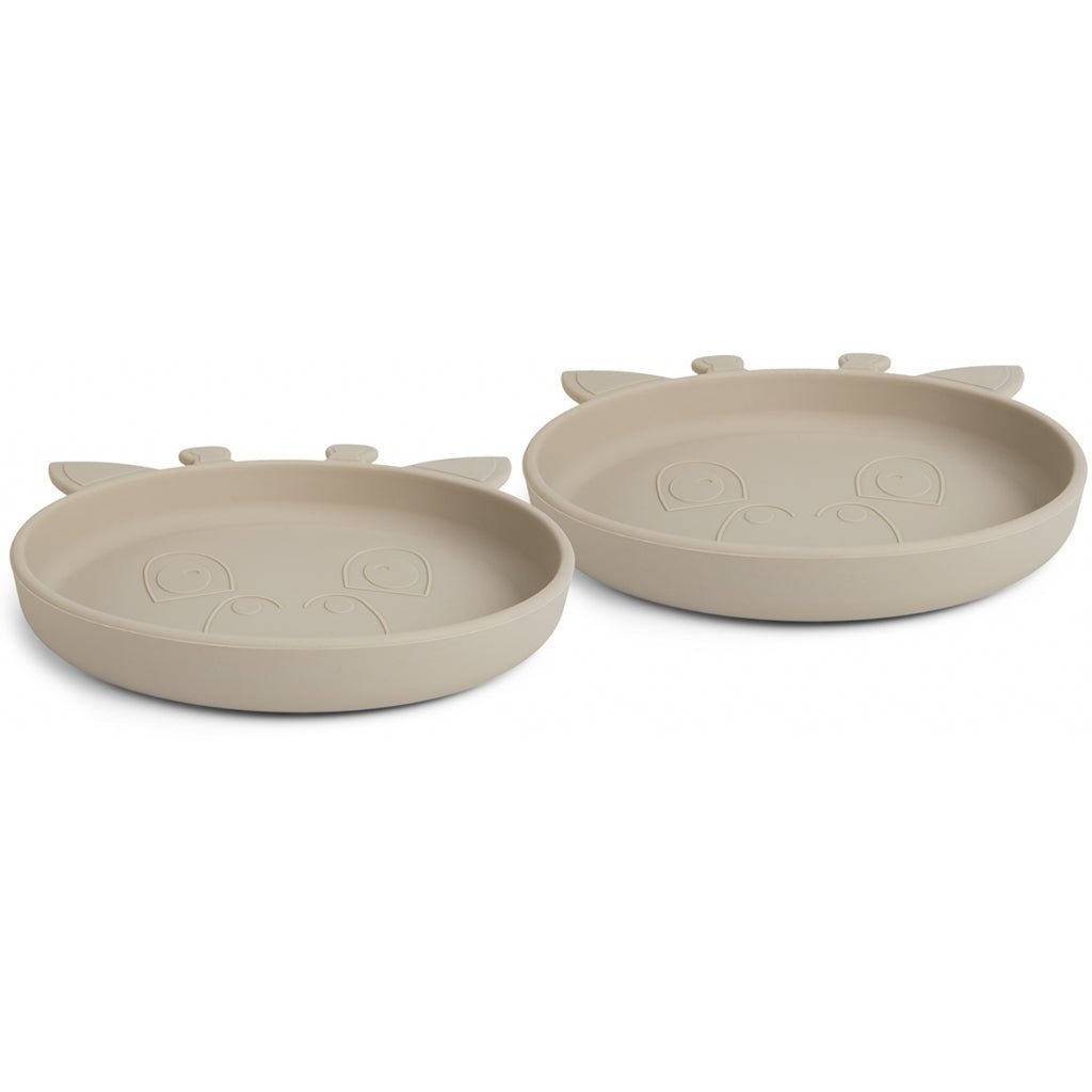 Siliconen bord 2-pack giraf Cobblestone 17x4 cm