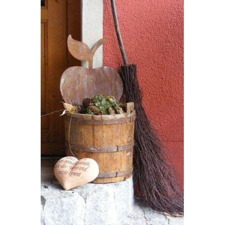 Patina garden decoration apple | Autumn window decoration made of metal