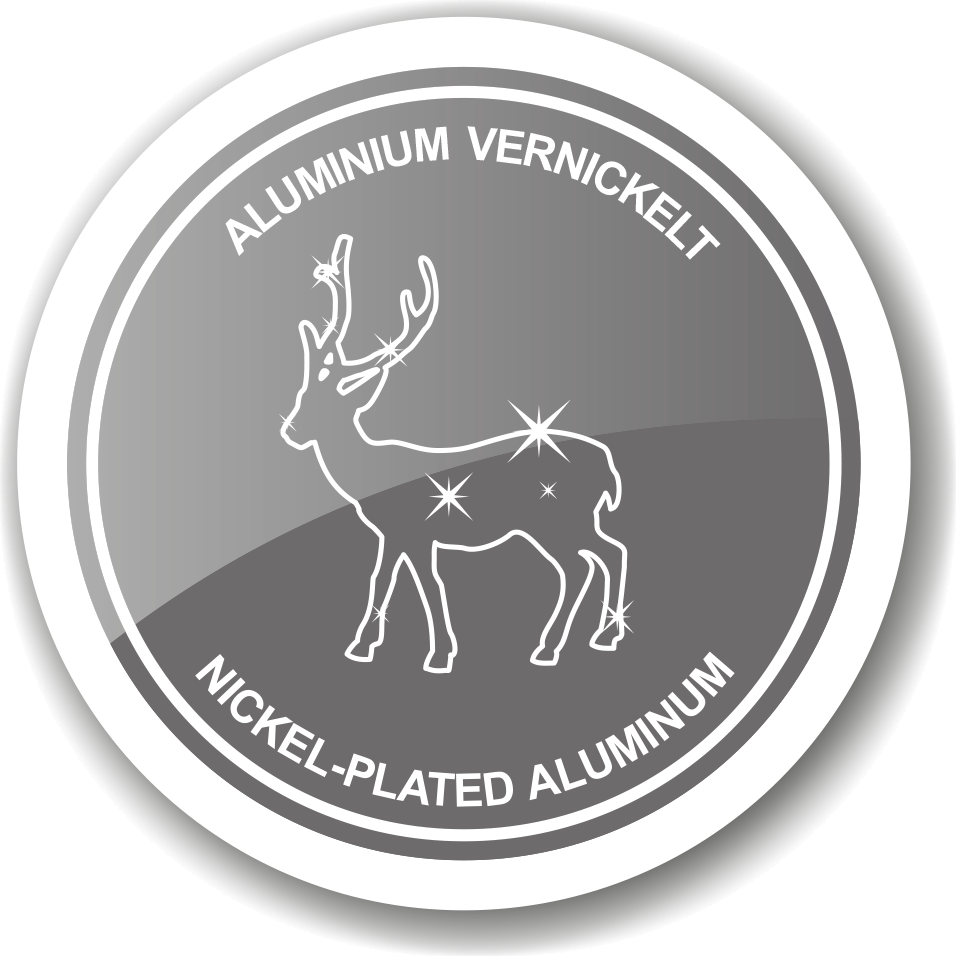 Kandelaars set van 3 elanden 6 cm vernikkeld aluminium