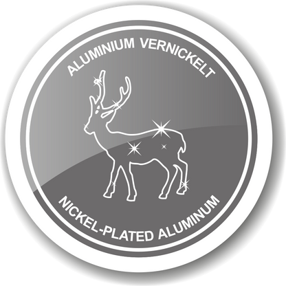 Kandelaars set van 3 elanden 6 cm vernikkeld aluminium