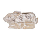Bloempot konijn 30x17x13 cm steen beige