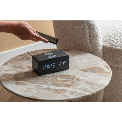 Alarm Clock Block w. Phone Charger-LED