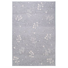 Vloerkleed 115x170 cm plantpatroon blauwgrijs