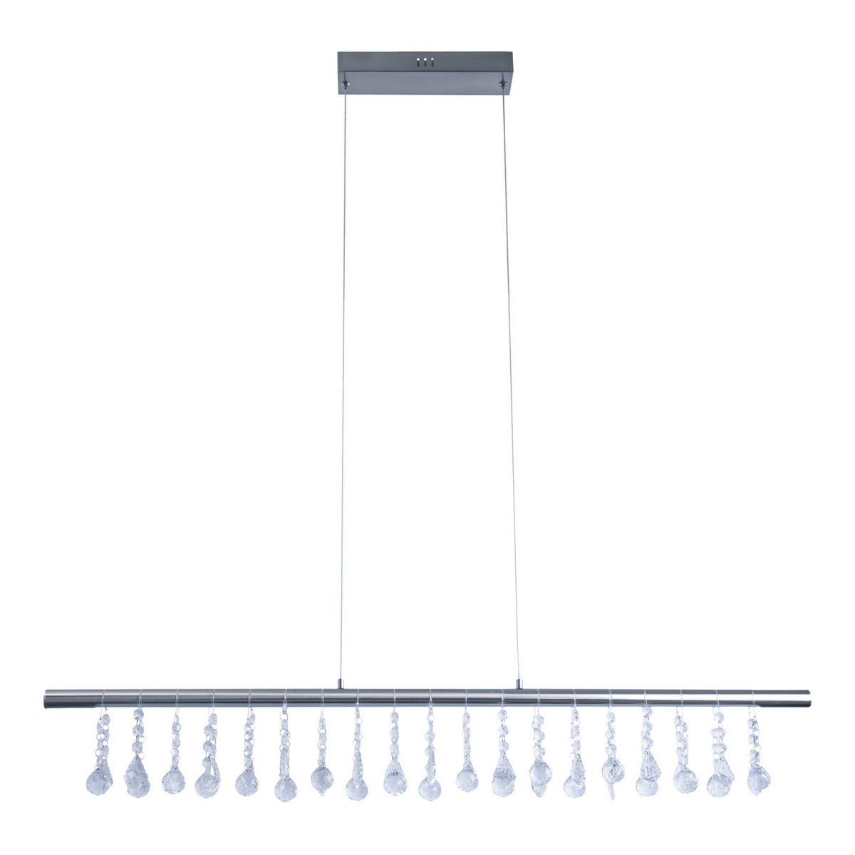 Led Hanglamp Nobilis Met Satijnnikkel Afwerking 100 Cm