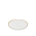 Goldline 16x16x2cm striped dessert plate