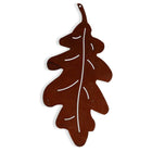 Hangdecoratie eikenblad roest 15x7 cm metaal