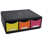 Exacompta Bureauladeblok Toolbox Maxi Harlequin Met 3 Lades