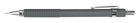 Vulpotlood 0,5 mm mat-grijs rubberengrip metalen clip