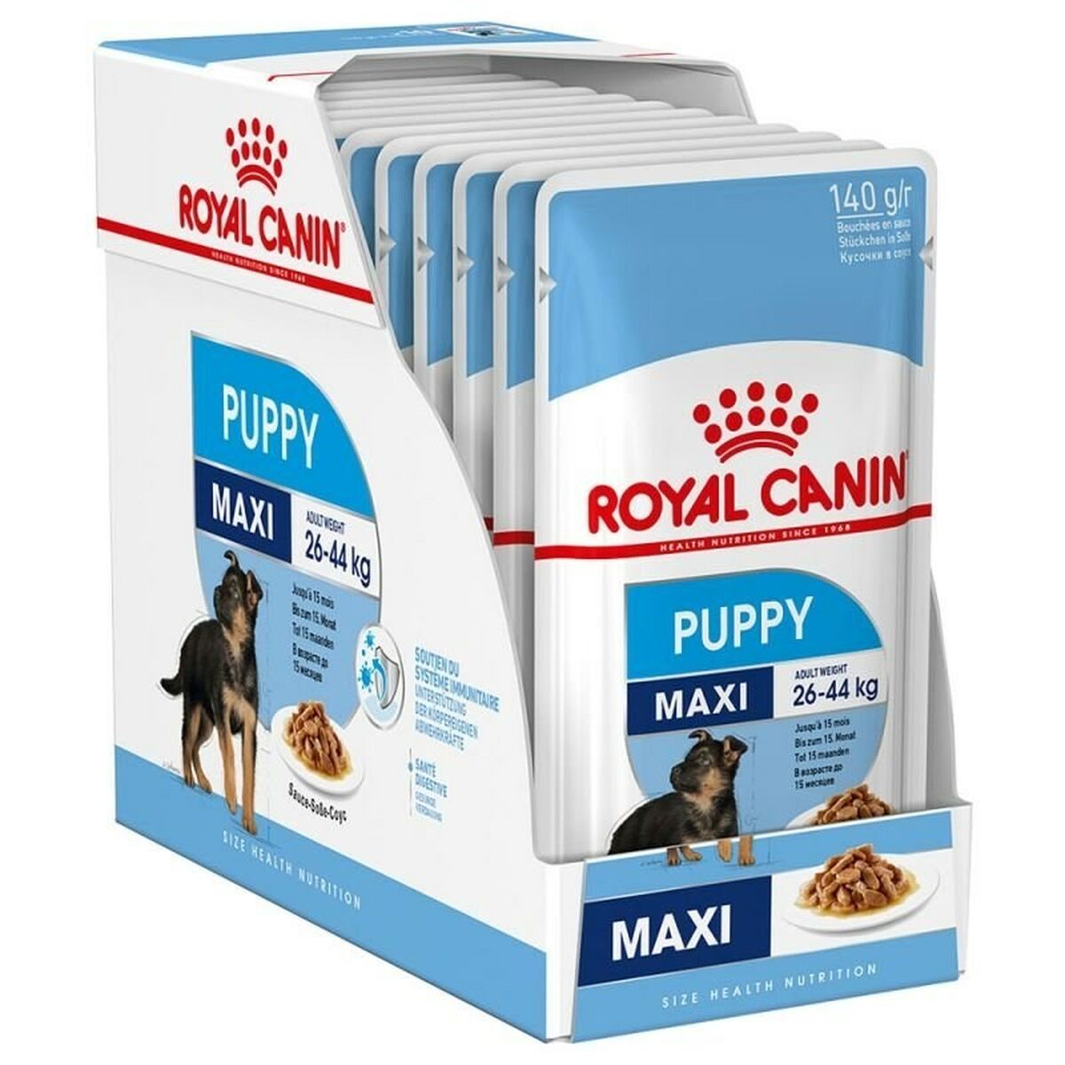 Royal Canin Natvoer Royal Canin Maxi Puppy 10 X 140 G