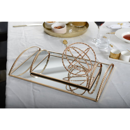 Lade rechthoekig goud 30x20x5 cm