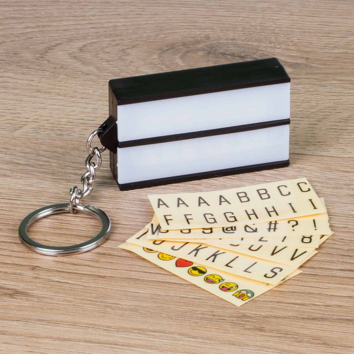 LED retro lightbox - keychain (mini lightbox)