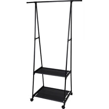 Kledingrek Met 2 Planken - Zwart