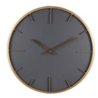 Wall Clock Ø 45 cm Grey MDF Wall Clock