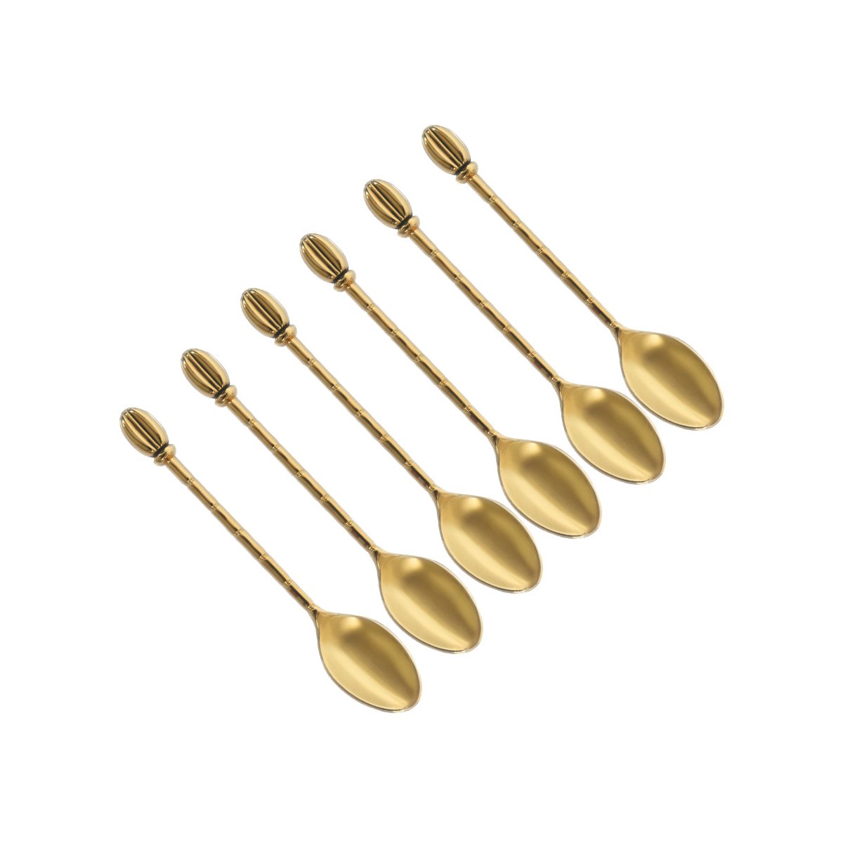 Moka koffielepel goud metaal