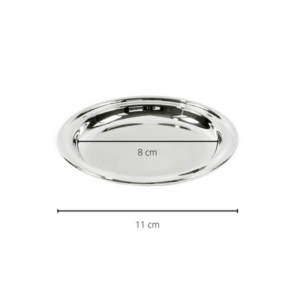 Onderzetters verzilverd Ø11 cm set van 2