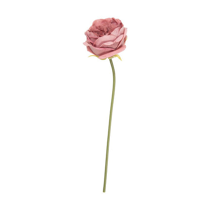 Kunstbloem Roos 43 cm Roze Kunststof